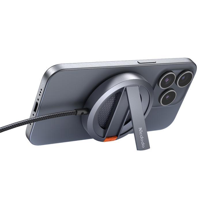 Mcdodo CH-5500 15W Magsafe Şarj Cihazı Ve Stand - SİYAH - Görsel 4