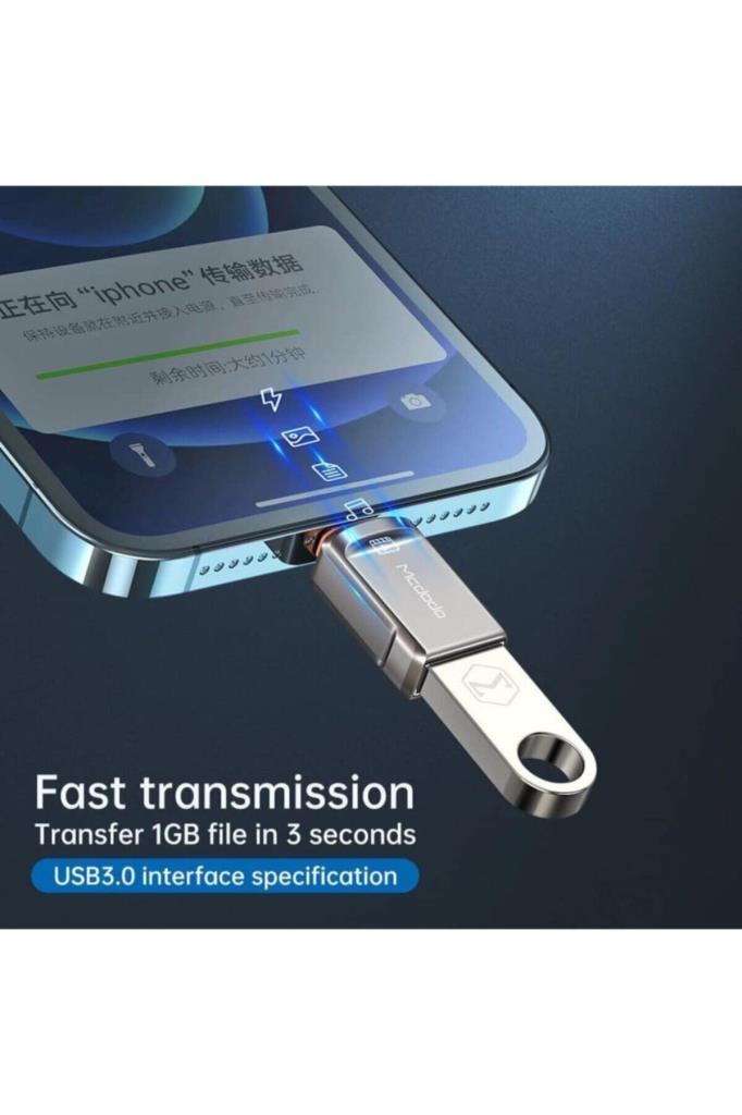 Mcdodo iPhone USB 3.0 OTG Çevirici Adaptör OT-8600 - Görsel 5