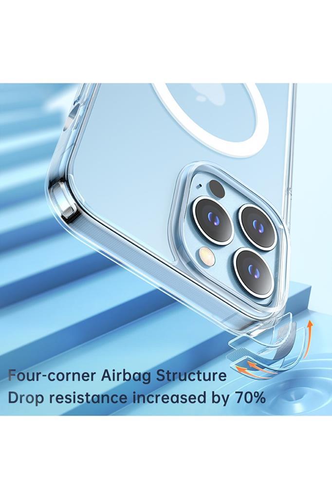 Mcdodo Iphone 13 Pro Max Uyumlu Şeffaf Mat Magsafe Kılıf PC-1790 - Görsel 5