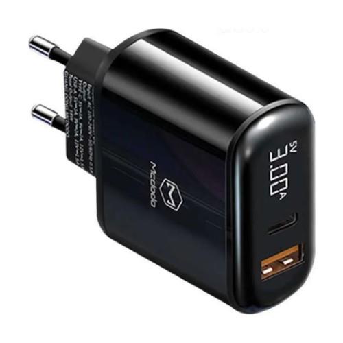 Mcdodo PD3.0 20W Usb ve Type C Şarj Adaptörü Siyah Ch-7170
