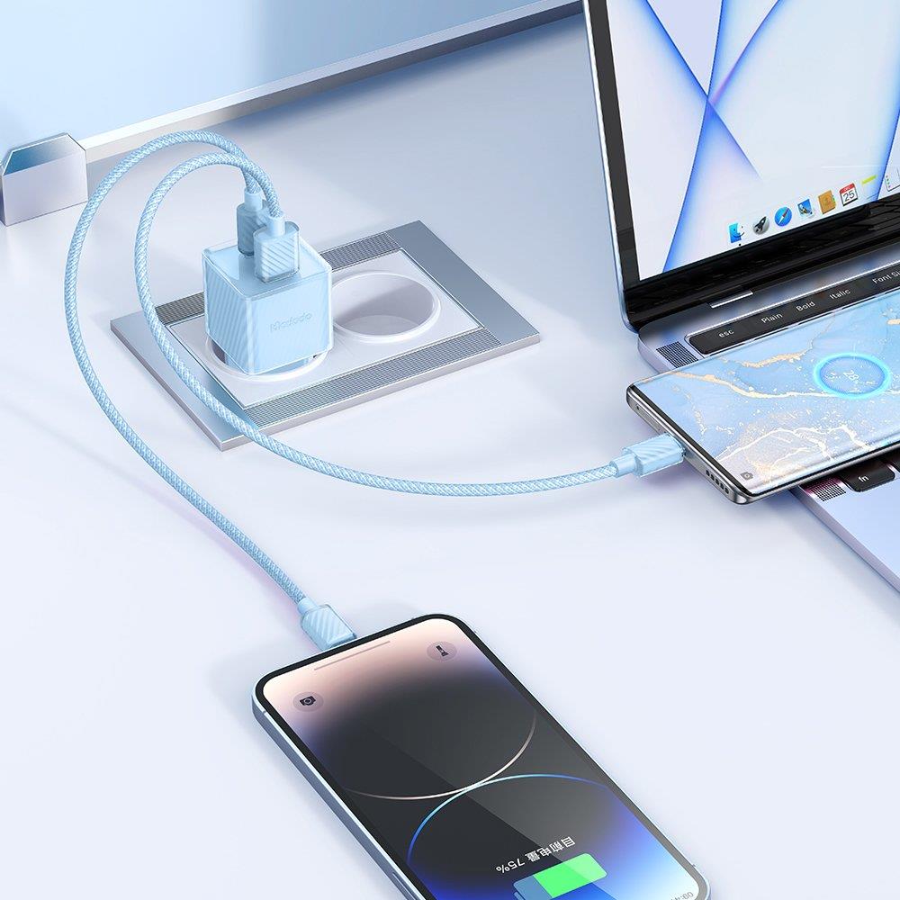 Mcdodo CH-4152 33W GaN TypeC USB Girişli Hızlı Şarj Aleti - Mavi - Görsel 3