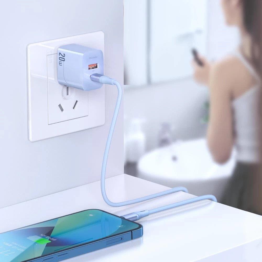 Mcdodo CA-1864 Typec To İphone PD 36W Hızlı Data-Şarj Kablo 1.2m Mavi - Görsel 3