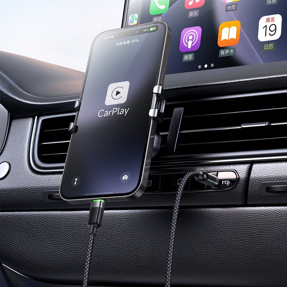 Mcdodo CA-2010 36W TypeC iPhone Manyetik Sarılabilir Şarj Kablosu 1.2M - Siyah - Görsel 4