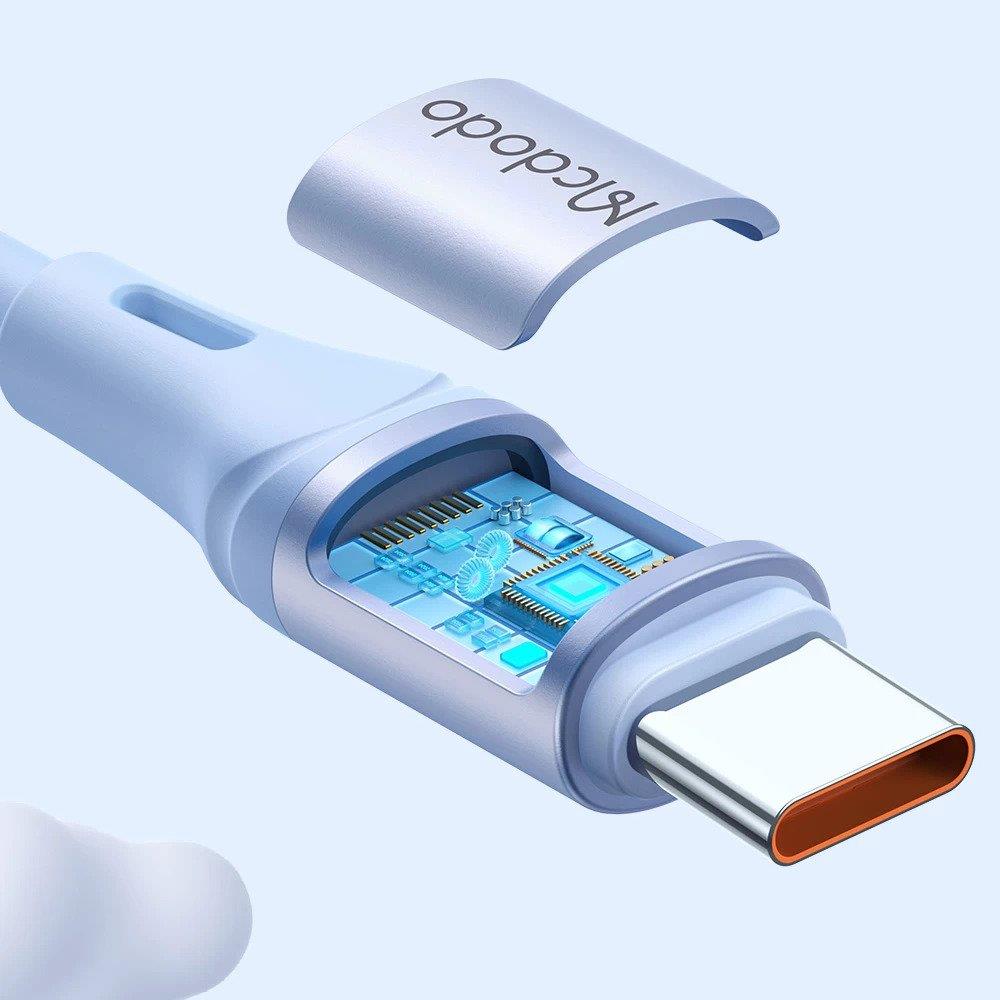 Mcdodo CA-2214 Typec Typec 65W 3A Hızlı Data Şarj Kablo 1.2m - Mavi - Görsel 4