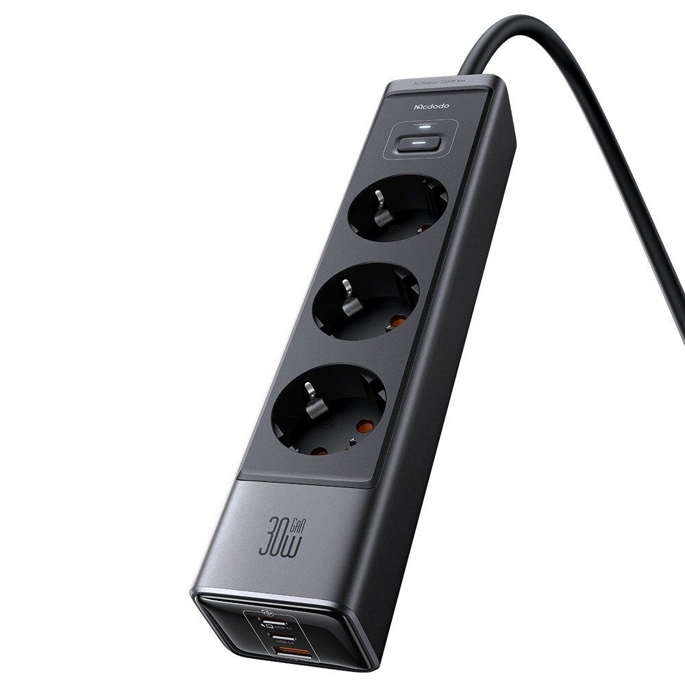 Mcdodo CH-0620 Gan 30W 6 in1 Priz Hızlı Şarj Cihazı 2C1A - Görsel 3