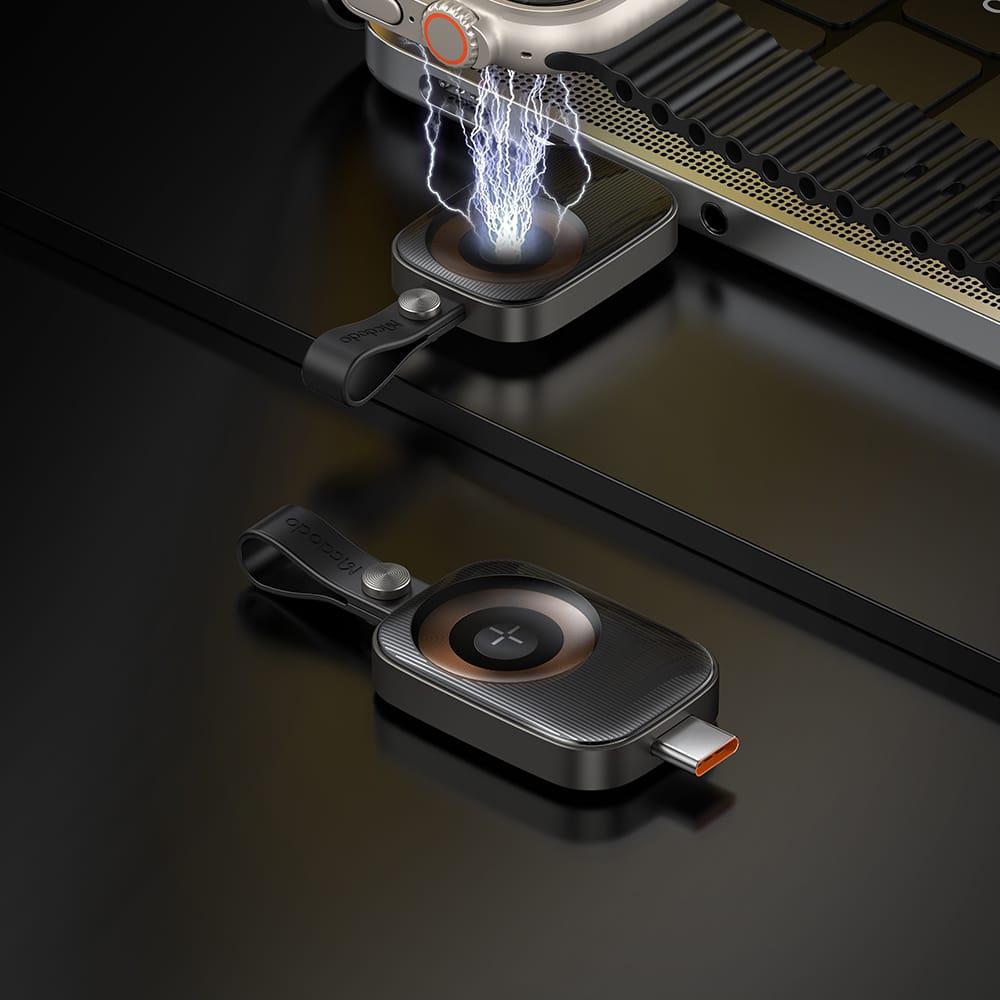 Mcdodo CH-4993 Apple Watch TypeC Kablosuz Şarj Cihazı - Siyah - Görsel 4