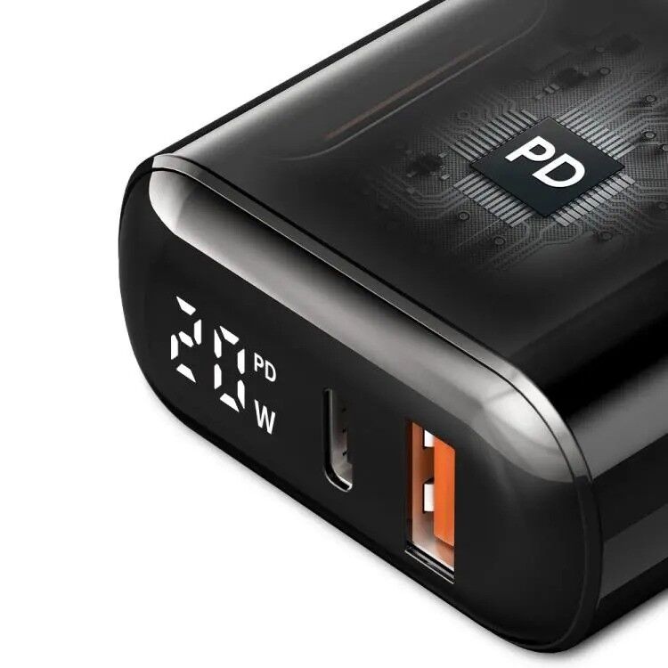 Mcdodo CH-7172 20W Usb TypeC Girişli Dijital Led Göstergeli Şarj Adaptörü TypeC Kablo - Görsel 3