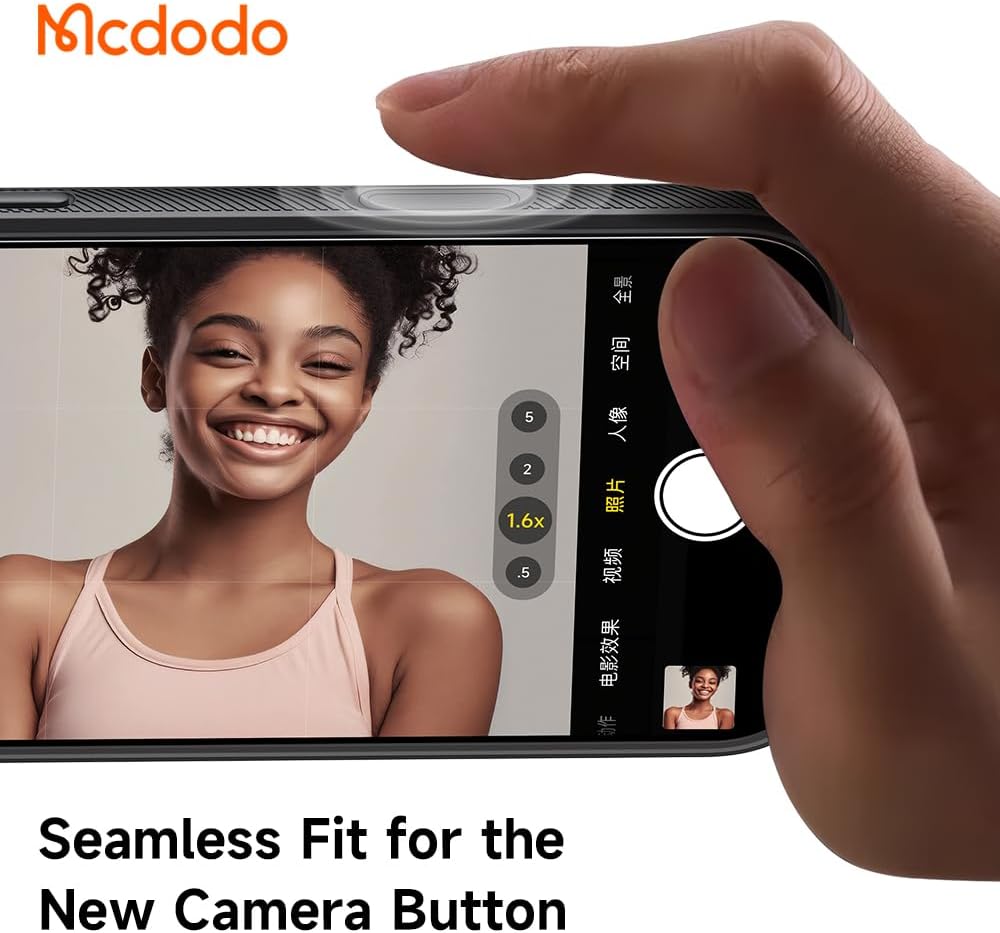 Mcdodo PC-1872 iPhone 17 Pro Max Yakalama Düğmeli Manyetik 360 Halka Standlı Kılıf - Görsel 3