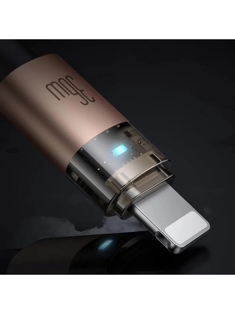 Mcdodo CA-6941 36W Typec iPhone Işıklı Data Şarj Kablosu 1.2M - Gold - Görsel 5