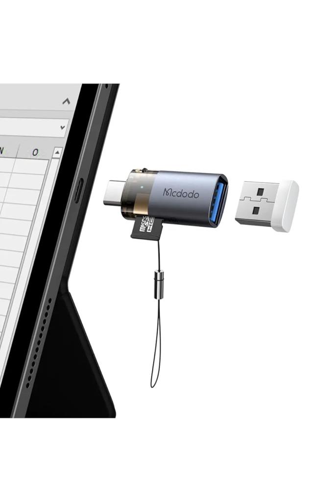 Mcdodo OT-7600 2'si 1 Arada Usb Typec Sd Kart Aktarım Dönüştürücü - Görsel 4