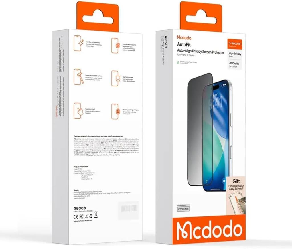 Mcdodo PF-7004 iPhone 17 Pro Max Hayalet Ekran Koruyucu - Görsel 3