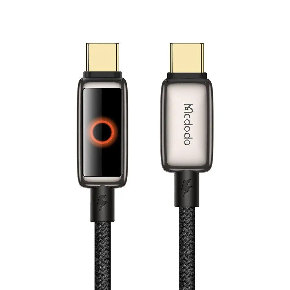 Mcdodo CA-6681 100W Typec Typec Şarj ve Data Kablo 1.2M -Gold Siyah - Görsel 2