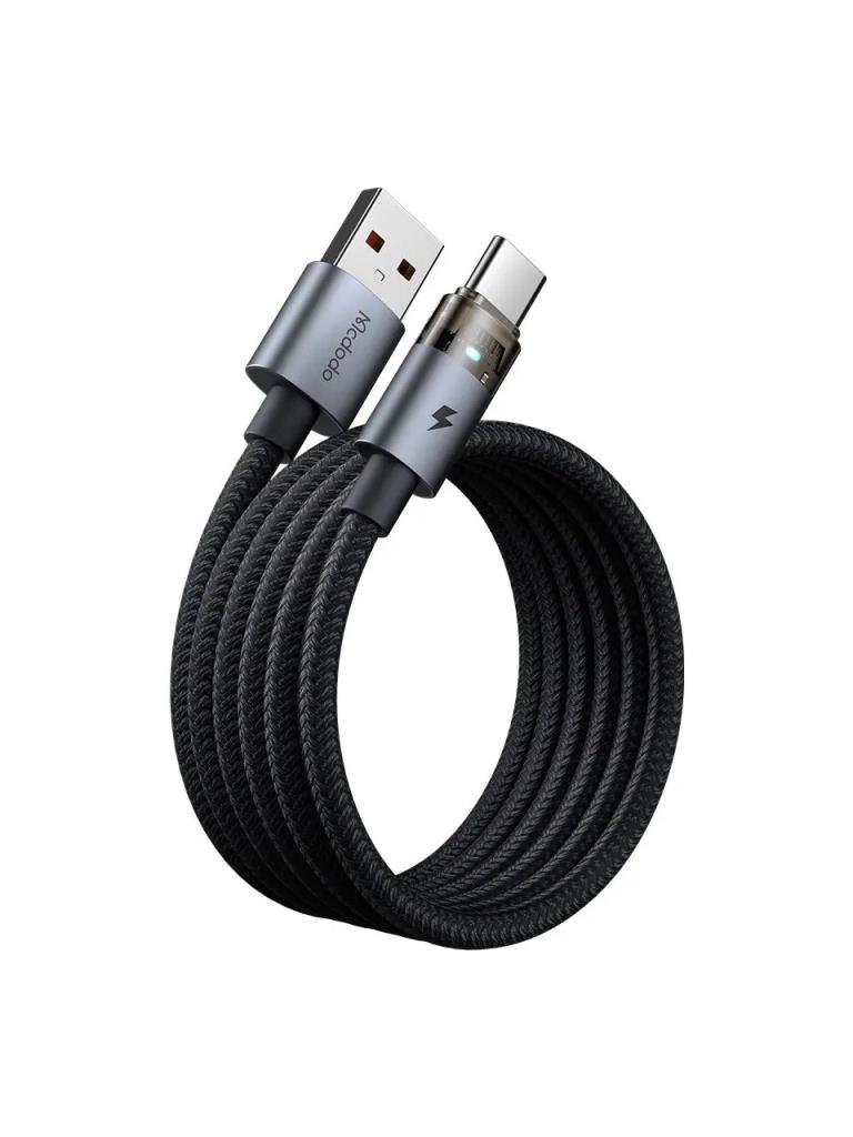 Mcdodo CA-6890 Usb Typec Hızlı Şarj Kablosu Işıklı 1.2M Siyah - Görsel 2