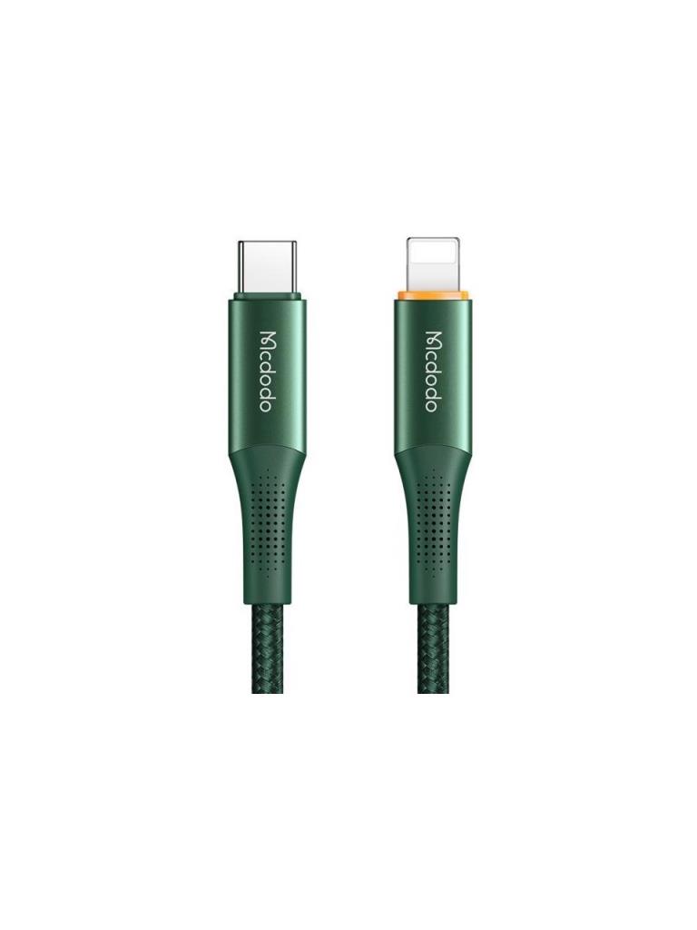 Mcdodo CA-9963 20W TypeC iPhone Data Şarj Kablo 1.8m-Yeşil
