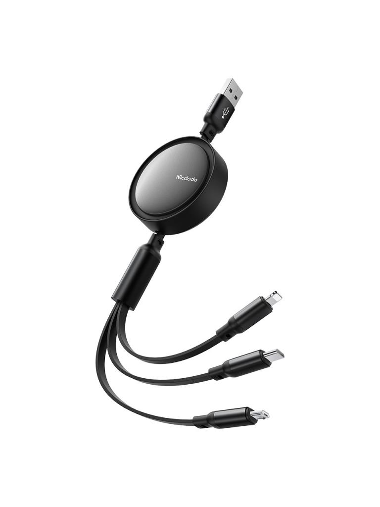 Mcdodo CA-7256 3in1 Usb Lightning Micro TypeC Şarj Kablosu 1.2m